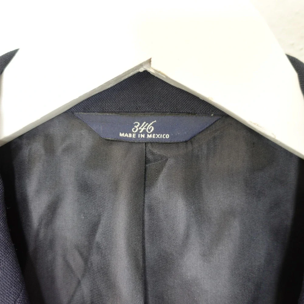 Brooks Brothers Blazer Mens 44R‎ Navy Blue 346 Worsted Wool Gold Buttons Jacket